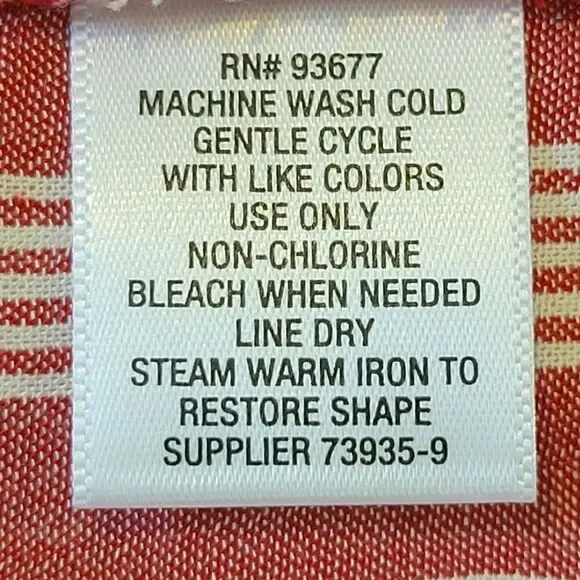 Liz Claiborne Red & White Striped V-neck Cap Sleeve Button Down Blouse Size S - Picture 8 of 8